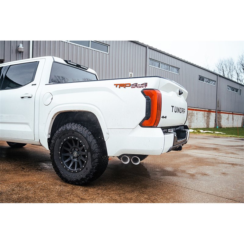 CORSA | 3in. Cat-Back Side Exit Exhaust System with Twin 4in. Black PVD Tips - Tundra 3.4T 2022-2025