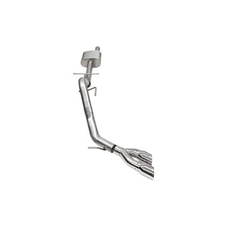 CORSA | 3in. Cat-Back Exhaust Xtreme Sound Level 4in.Polished Pro-Series Slash Cut Twi - Ranger 2.3T 2024-2025