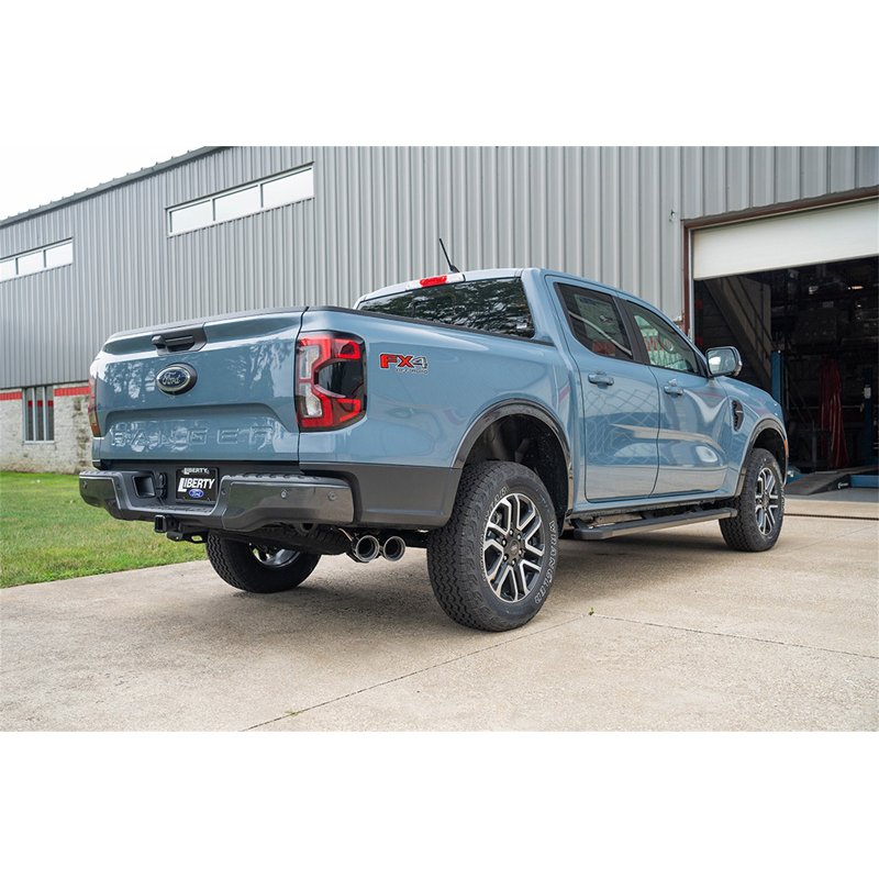 CORSA | 3in. Cat-Back Exhaust Xtreme Sound Level 4in.Polished Pro-Series Slash Cut Twi - Ranger 2.3T 2024-2025
