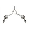 CORSA | 3.0in. Dual Rear Exit Cat-Back Exhaust System with 4.5in. Polished Straight Cut - Mustang 5.0L 2024-2025