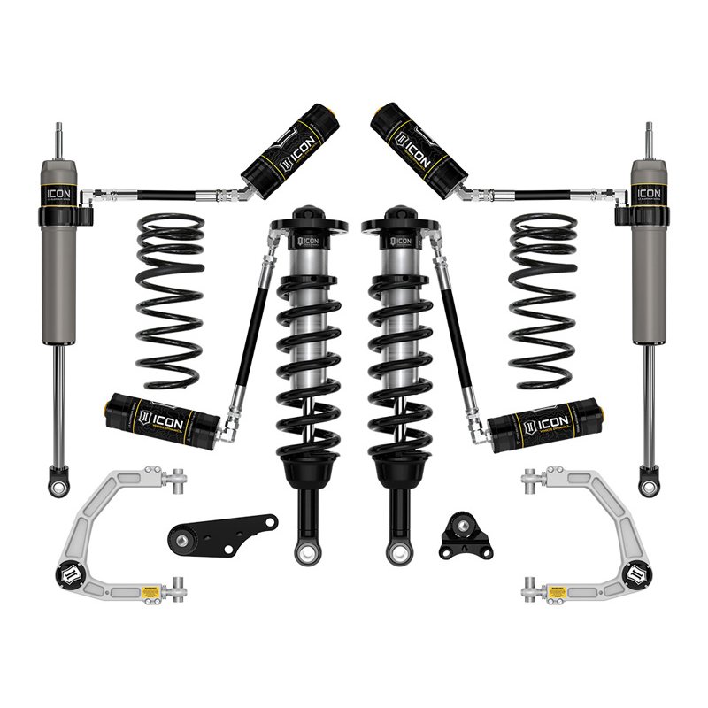 ICON | 1.25-3" STAGE 4 SUSPENSION SYSTEM BILLET OVERLAND REAR COILS - Tacoma 2.4T 2024-2025