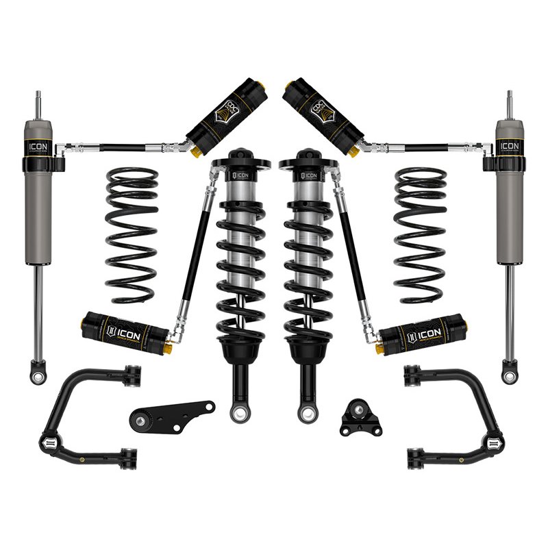 ICON | 1.25-3" STAGE 5 SUSPENSION SYSTEM TUBULAR OVERLAND REAR COILS - Tacoma 2.4T 2024-2025