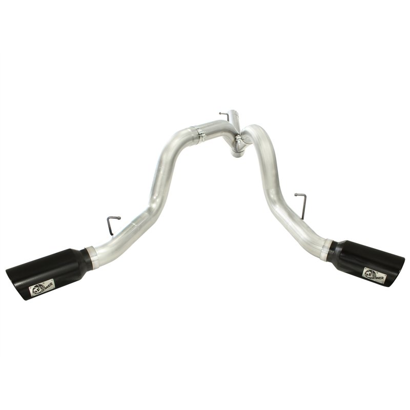 aFe Power | ATLAS 4 IN Aluminized Steel DPF-Back Exhaust System w/Black Tip