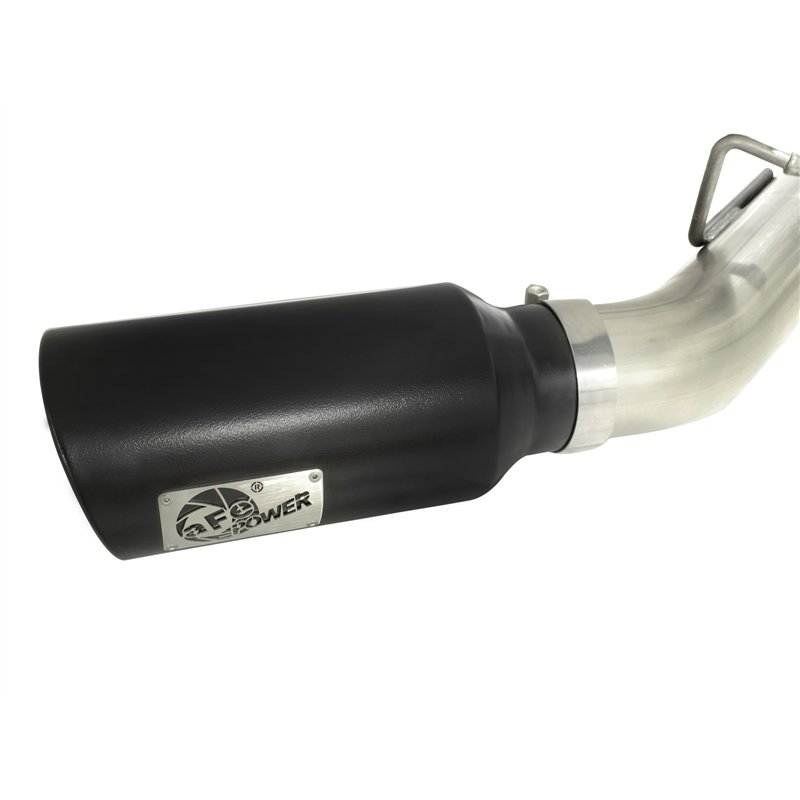 aFe Power | ATLAS 4 IN Aluminized Steel DPF-Back Exhaust System w/Black Tip