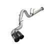 aFe Power | Rebel XD Series 4 IN 409 Stainless Steel DPF-Back Exhaust w/Dual Black Tips - F-250 / F-350 6.7L 2017-2025
