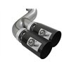 aFe Power | Rebel XD Series 4 IN 409 Stainless Steel DPF-Back Exhaust w/Dual Black Tips - F-250 / F-350 6.7L 2017-2025