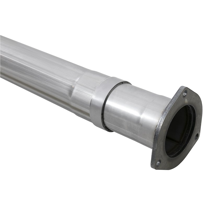 aFe Power | Rebel XD Series 4 IN 409 Stainless Steel DPF-Back Exhaust w/Dual Black Tips - F-250 / F-350 6.7L 2017-2025