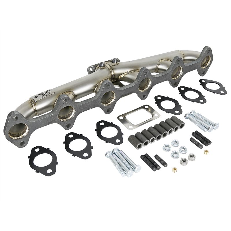 aFe Power | Twisted Steel Header Turbo Manifold (T3) - Ram 2500 / 3500 5.9L 2000-2002
