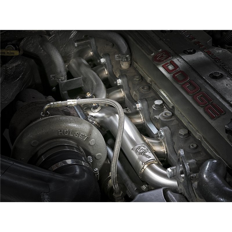 aFe Power | Twisted Steel Header Turbo Manifold (T3) - Ram 2500 / 3500 5.9L 2000-2002