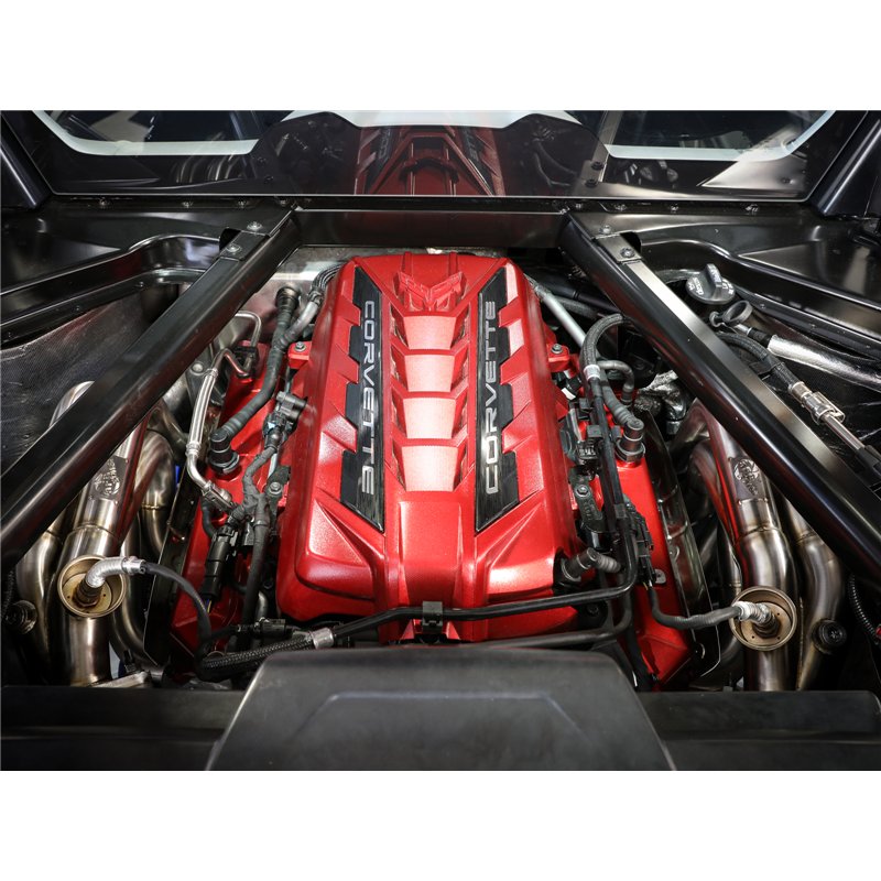 aFe Power | Twisted Steel 1-7/8 IN to 2-3/4 IN 304 Stainless Headers w/ Raw Finish - Corvette 6.2L 2020-2025