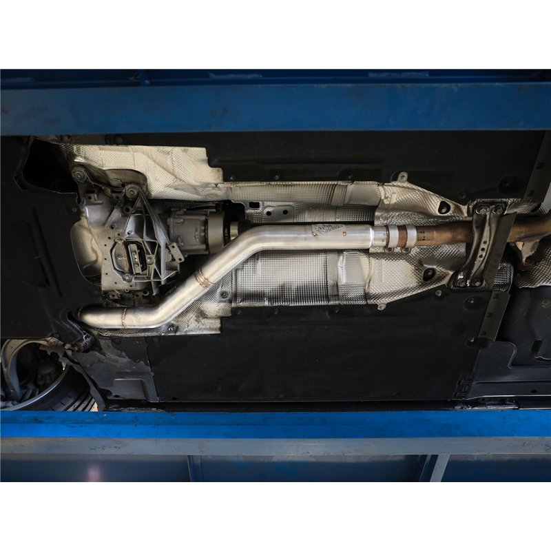 aFe Power | MACH Force-Xp 3 IN 304 Stainless Steel Front Resonator Delete Pipe - A4 / A5 / allroad / Q5 2.0L 2009-2016