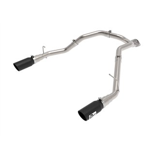 aFe Power | Large Bore-HD 3 IN 409 Stainless Steel DPF-Back Exhaust System w/Black Tip - Ram 1500 3.0L 2020-2023