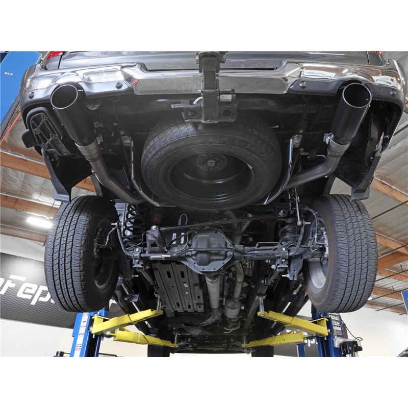 aFe Power | Large Bore-HD 3 IN 409 Stainless Steel DPF-Back Exhaust System w/Black Tip - Ram 1500 3.0L 2020-2023