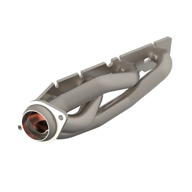 aFe Power | Twisted Steel 304 Stainless Steel Short Tube Header w/ Titanium Coat Finish