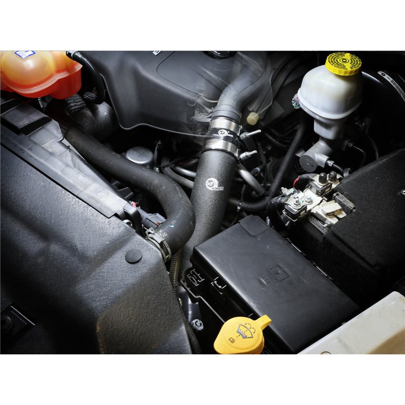aFe Power | BladeRunner 2-1/2 IN & 3 IN Aluminum Hot Charge Pipe Black - Ram 1500 / Classic 3.0L 2016-2019