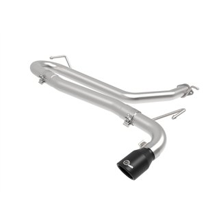 aFe Power | Takeda 2-1/2 IN 304 Stainless Steel Axle-Back Exhaust w/o Muffler Black Tips - Kona 1.6T 2018-2023