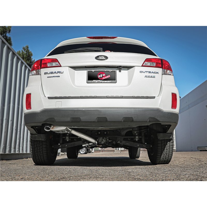 aFe Power | Takeda 2-1/4 to 2-1/2 IN 304 Stainless Steel Cat-Back Exhaust - Outback 2.5L 2010-2014