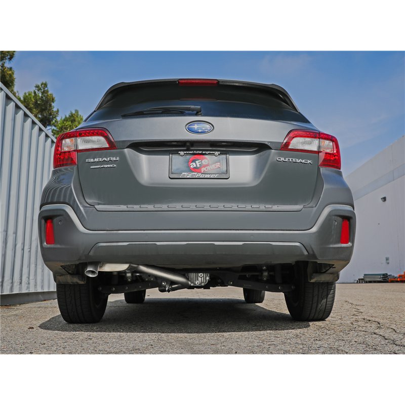 aFe Power | Takeda 2-1/2 IN 304 Stainless Steel Cat-Back Exhaust - Outback 2.5L 2015-2019