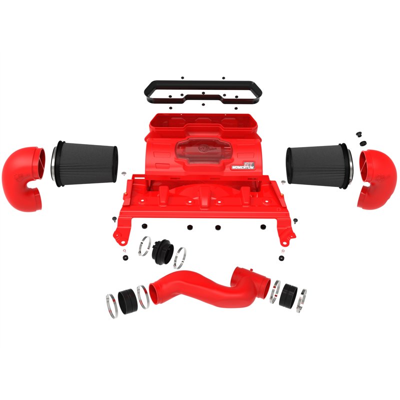 aFe Power | Momentum GT Cold Air Intake System Red w/ Pro DRY S Filter - Ram 1500 6.2L 2021-2024