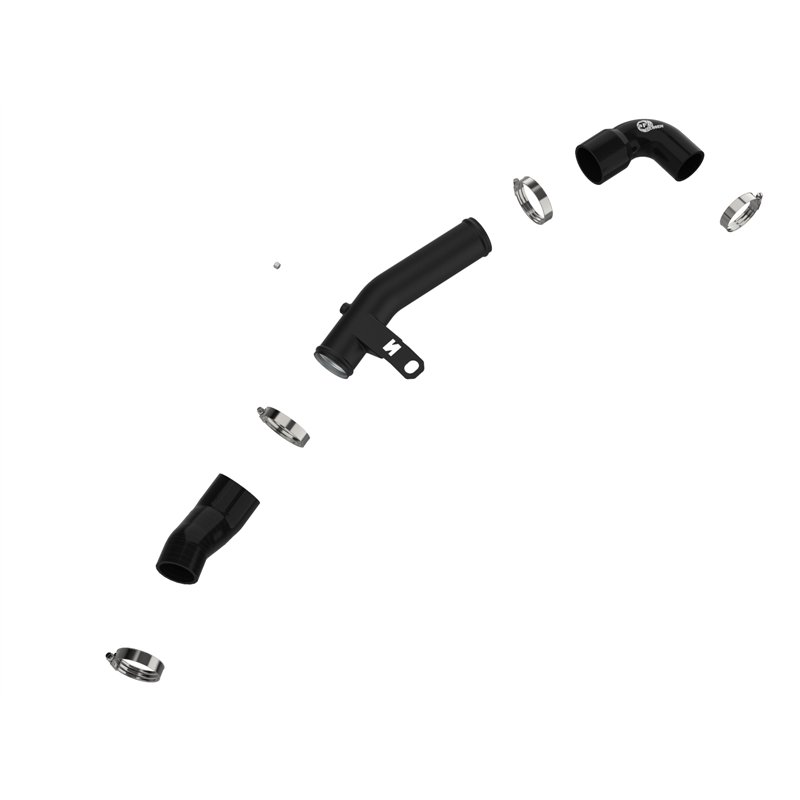 aFe Power | BladeRunner 2-1/2 IN Aluminum Hot Charge Pipe Black - Veloster N 2.0T 2019-2022