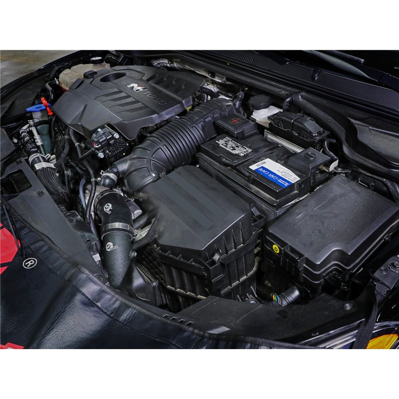 aFe Power | BladeRunner 2-3/4 IN Aluminum Cold Charge Pipe Black - Veloster N 2.0T 2019-2022