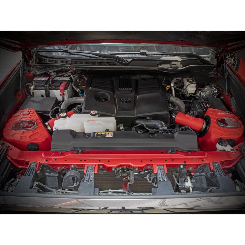 aFe Power | Momentum GT Cold Air Intake System Red w/ Pro DRY S Filter - Sequoia / Tundra 3.4T 2022-2025