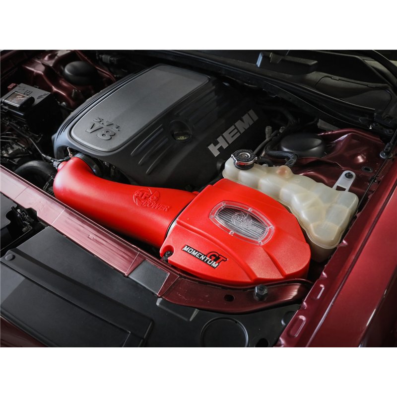 aFe Power | Momentum GT Cold Air Intake System Red w/ Pro DRY S Filter - 300 / Challenger / Charger 5.7L 2011-2023