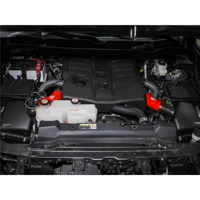 aFe Power | Super Stock Induction System Red w/ Pro DRY S Filter - Sequoia / Tundra 3.4T 2022-2025