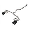aFe Power | Takeda 3 IN to 2-1/2 IN 304 Stainless Steel Cat-Back Exhaust System w/ Black T - WRX 2.4T 2022-2025