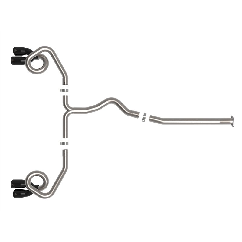 aFe Power | Takeda 3 IN to 2-1/2 IN 304 Stainless Steel Cat-Back Exhaust System w/ Black T - WRX 2.4T 2022-2025