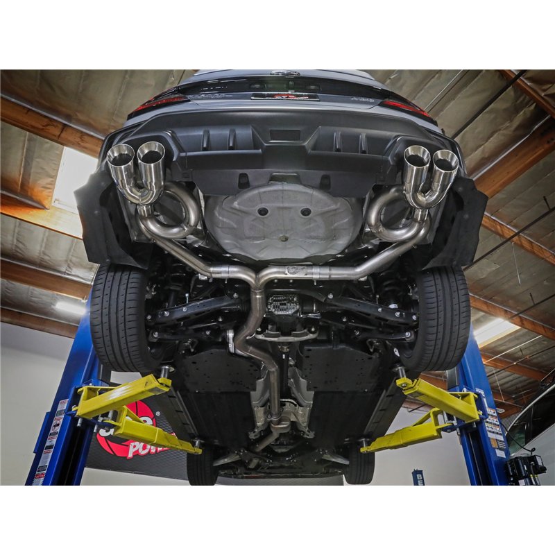 aFe Power | Takeda 3 IN to 2-1/2 IN 304 Stainless Steel Cat-Back Exhaust System w/ Black T - WRX 2.4T 2022-2025