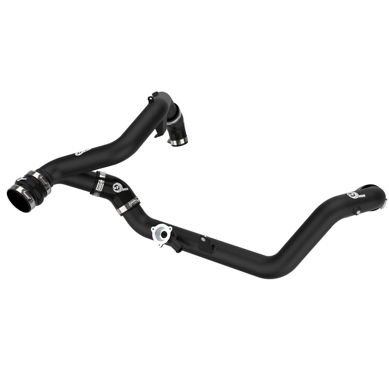aFe Power | BladeRunner 2-1/4 IN Aluminum Hot Charge Pipe Black - Explorer / Aviator 3.0T 2020-2021
