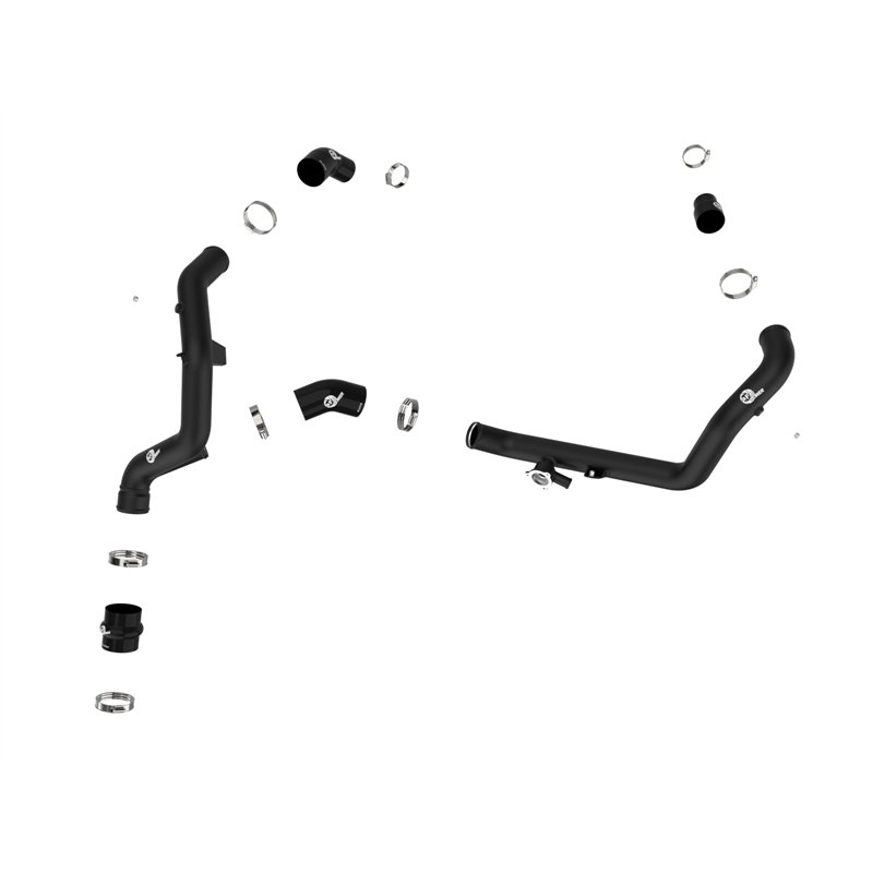 aFe Power | BladeRunner 2-1/4 IN Aluminum Hot Charge Pipe Black - Explorer / Aviator 3.0T 2020-2021