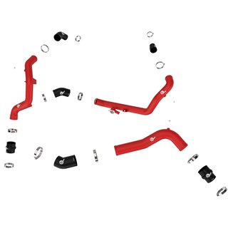 aFe Power | BladeRunner 2-1/4 IN & 2-3/4 IN Aluminum Hot and Cold Charge Pipe Kit Red - Explorer / Aviator 3.0T 2020-2021