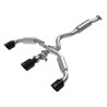 aFe Power | Gemini XV 3 IN to 2-1/2 IN 304 Stainless Steel Cat-Back Exhaust w/ Cut-Out Bla - GR Corolla 1.6T 2023-2025