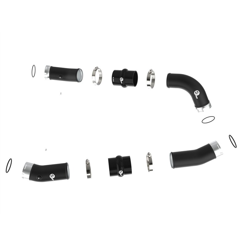 aFe Power | BladeRunner Aluminum Hot and Cold Charge Pipe Kit Black - Land Cruiser / Tacoma 2.4T 2024-2025