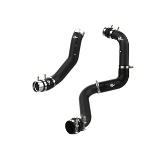 aFe Power | BladeRunner Aluminum Hot and Cold Charge Pipe Kit Black - Silverado / Sierra 2500 HD / 3500 HD 6.6L 2024-2025