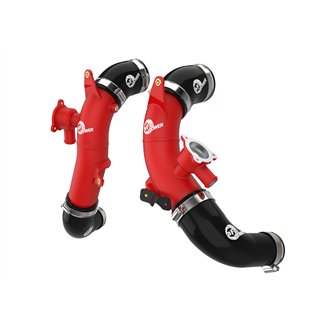 aFe Power | BladeRunner 2-1/2 IN Aluminum Hot Charge Pipe Black - Sequoia / Tundra 3.4T 2022-2025