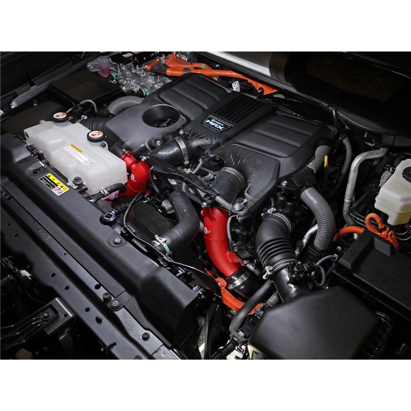 aFe Power | BladeRunner 2-1/2 IN Aluminum Hot Charge Pipe Black - Sequoia / Tundra 3.4T 2022-2025