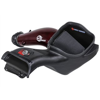 aFe Power | Track Series Red Kevlar/Carbon Fiber Intake System w Pro 5R Filter Black - F-150 5.2L 2023-2025