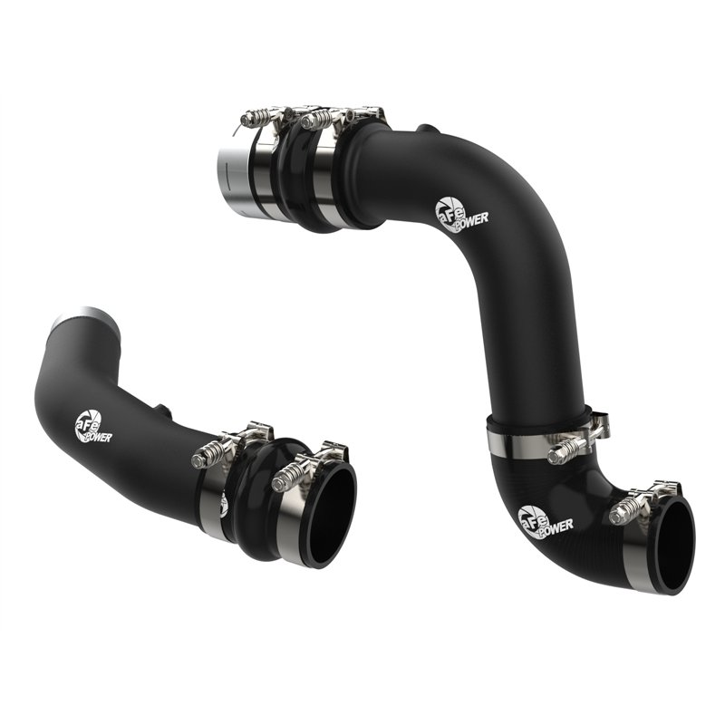 aFe Power | BladeRunner Aluminum Hot and Cold Charge Pipe Kit Black - F-250 / F-350 6.7L 2023-2025