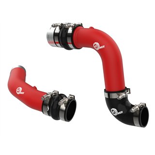 aFe Power | BladeRunner Aluminum Hot and Cold Charge Pipe Kit Red - F-250 / F-350 6.7L 2023-2025