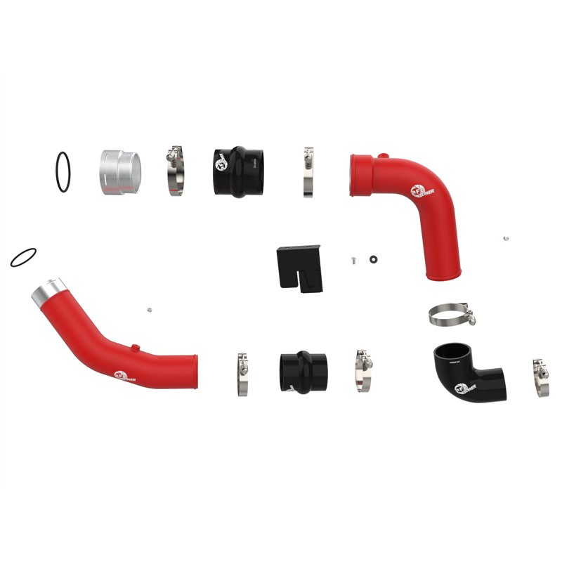 aFe Power | BladeRunner Aluminum Hot and Cold Charge Pipe Kit Red - F-250 / F-350 6.7L 2023-2025