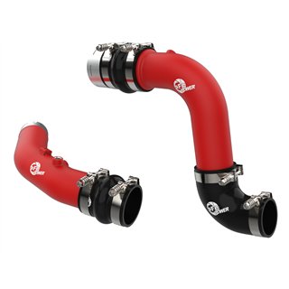 aFe Power | BladeRunner Aluminum Hot and Cold Charge Pipe Kit Red - F-250 / F-350 6.7L 2023-2025