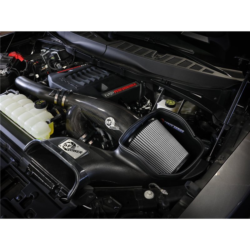 aFe Power | Track Series Carbon Fiber Intake System w/ Pro DRY S Filter - Expedition / F-150 / Navigator 3.5T 2021-2025
