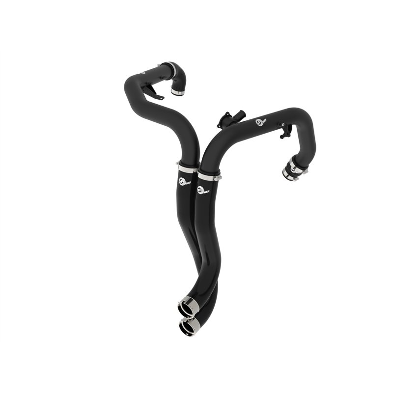 aFe Power | BladeRunner 2-1/4 IN Aluminum Hot Charge Pipe Black - Bronco / Ranger 3.0T 2022-2025