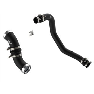aFe Power | BladeRunner 3 IN & 3-1/2 IN Aluminum Hot and Cold Charge Pipe Kit Black