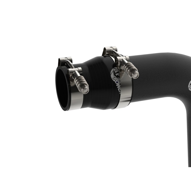 aFe Power | BladeRunner 3 IN & 3-1/2 IN Aluminum Hot and Cold Charge Pipe Kit Black