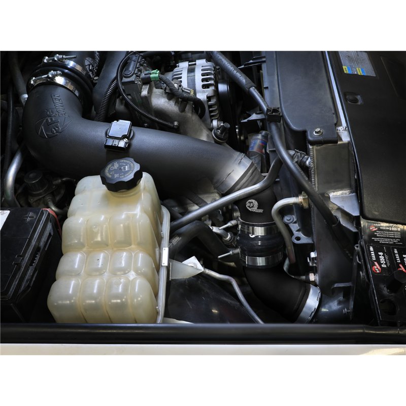 aFe Power | BladeRunner 3 IN & 3-1/2 IN Aluminum Hot and Cold Charge Pipe Kit Black