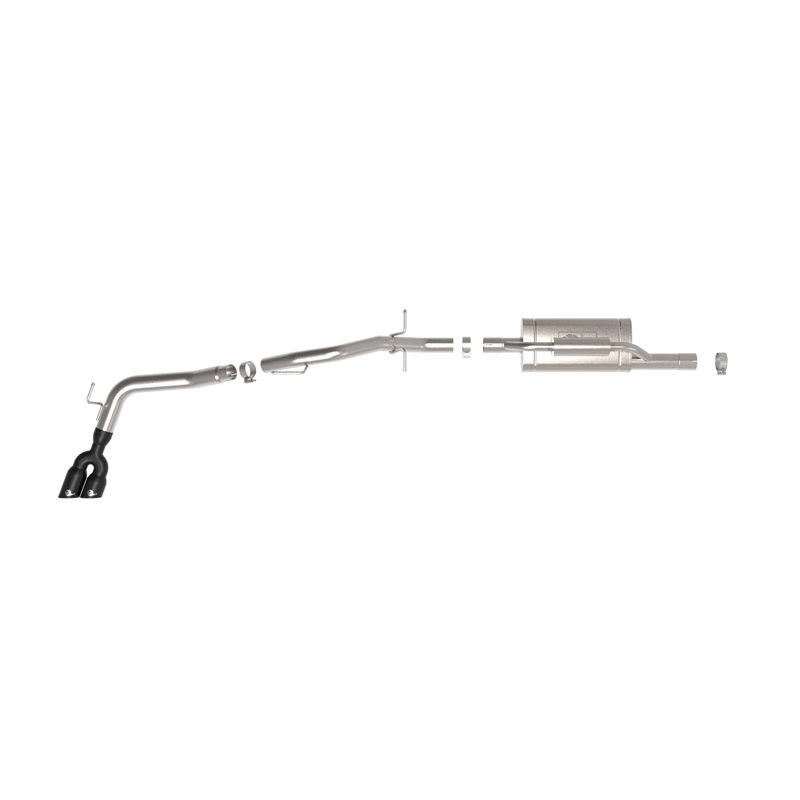 aFe Power | Vulcan Series 2-1/2 IN to 3 IN Stainless Steel Cat-Back Exhaust System Black - Ranger 2.3T 2024-2025